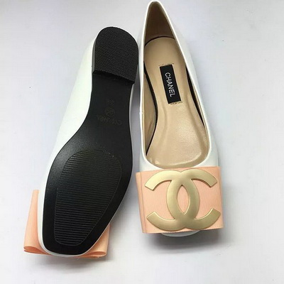 CHANEL Shallow mouth flat shoes Women--023